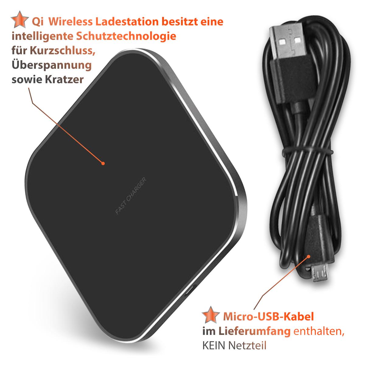 Induktives Schnell Ladeger T F R Zte Axon Pro Qi Wireless Ladestation